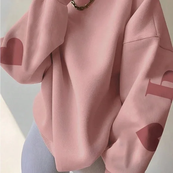 New to Posh C ๐| Euro Style Pink Graphic Women's Top - Picture 3 of 9